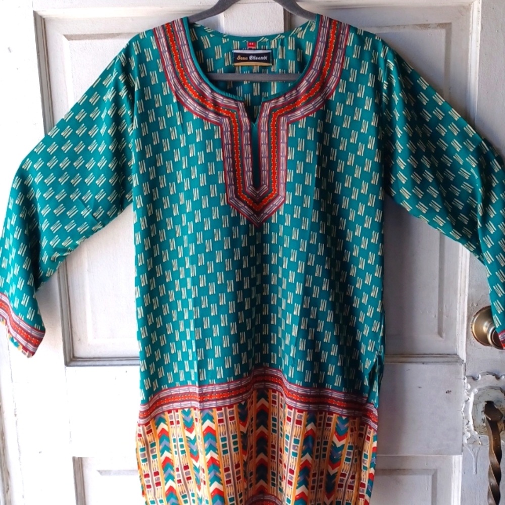 Sona Chaandi Multi Colors Design Blouse size 2X